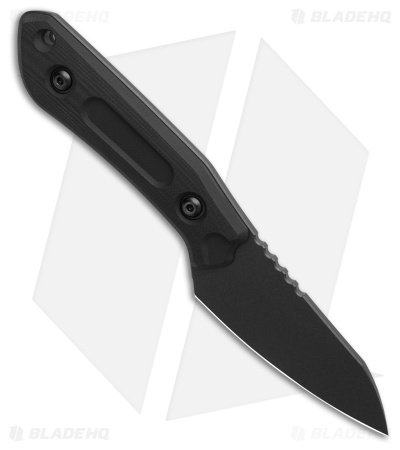 Schwarz Knives Overland Sport Fixed Blade Knife Black G-10 (2.8" Black)