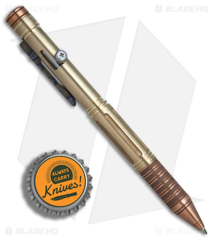 Sergey Rogovets Custom Bolt-Action Pen - Brass/Copper 
