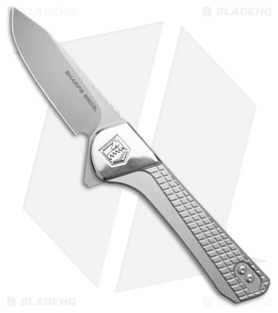 Sharps Bros. Meanstreak Button Lock Knife Stainless Steel/Titanium (3" SW)