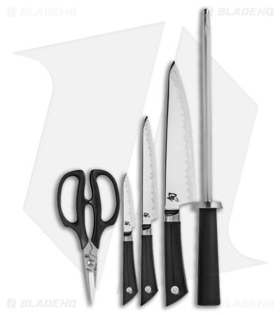 Shun Sora Six-Piece Block Kitchen Knife Set - Blade HQ