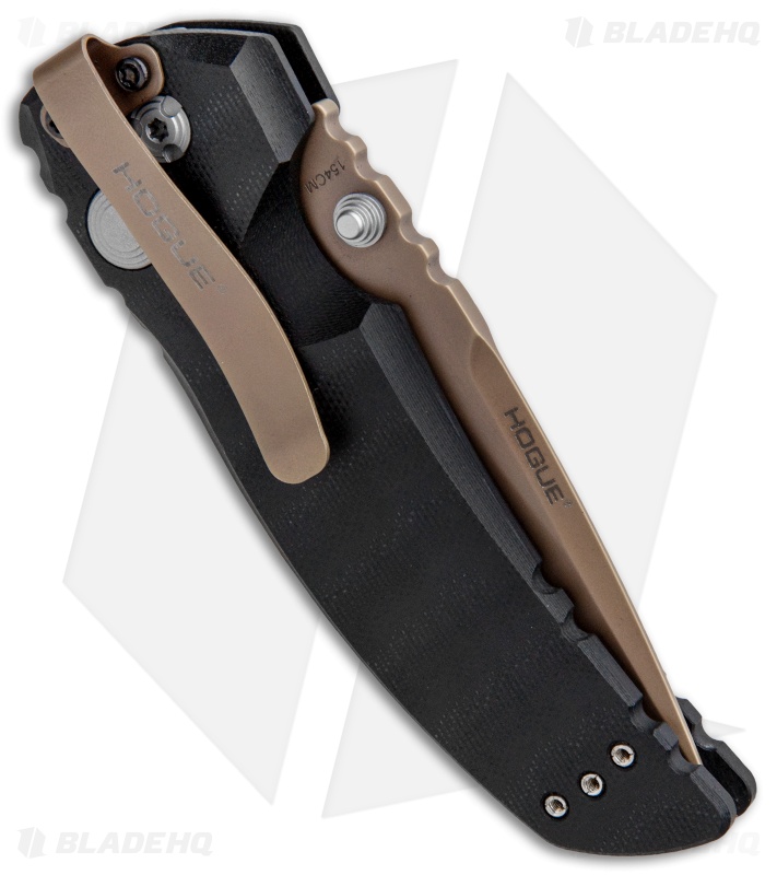 Hogue Sig Sauer EX-01 Tactical Folding Knife Black G-10 (3.5" FDE) 36170