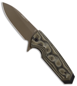 Hogue Sig Sauer EX-02 Spear Point Flipper Knife Green G-Mascus (3.75" FDE)