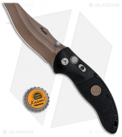 Hogue Sig Sauer EX-04 Wharncliffe Folding Knife Black G-10 (3.5" FDE) 36460