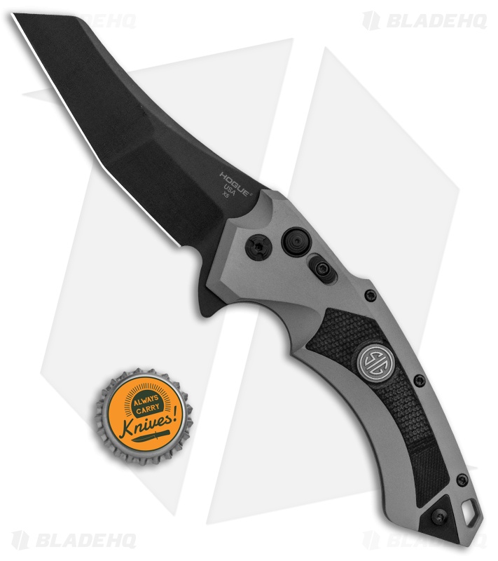Hogue Sig Sauer X5 Wharncliffe Flipper Knife Gray (4" Black) 36542