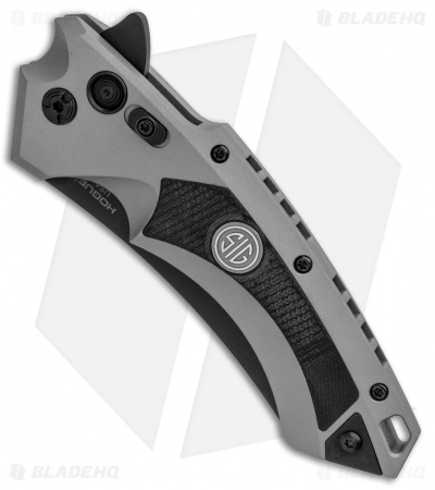 Hogue Sig Sauer X5 Wharncliffe Flipper Knife Gray (4" Black) 36542