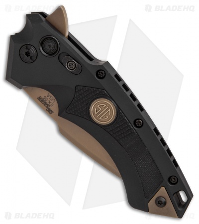 Hogue Sig Sauer X5 Spear Point Flipper Knife Black (3.5" FDE) 36570
