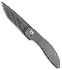 Simeon Custom Knives Ice Pick Frame Lock Knife Titanium (3.25" Smoke)