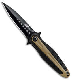 M&P Shield Dagger Liner Lock Knife Gray/Tan (2.6" Black) 1085894