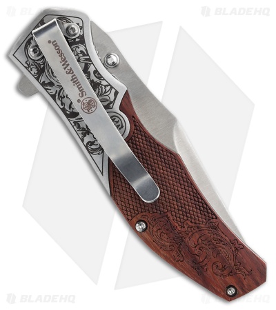Smith & Wesson Unwavered Spring Assisted Knife Wood (3.25" Satin)