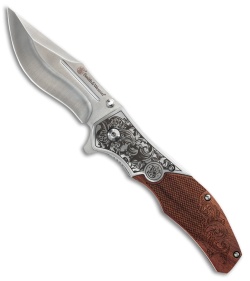 Smith & Wesson Unwavered Spring Assisted Knife Wood (3.25" Satin)