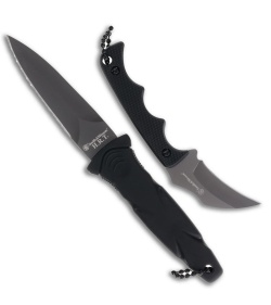 Smith &amp; Wesson Neck and Boot Combo Fixed Blade Knife Black Rubber (3.25&quot; Black) | 185817