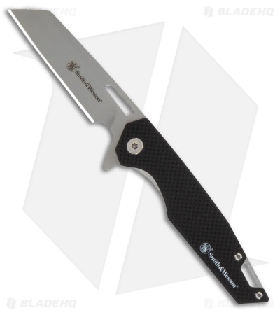 Smith & Wesson Sideburn Liner Lock Knife Black G-10 (3" Satin)