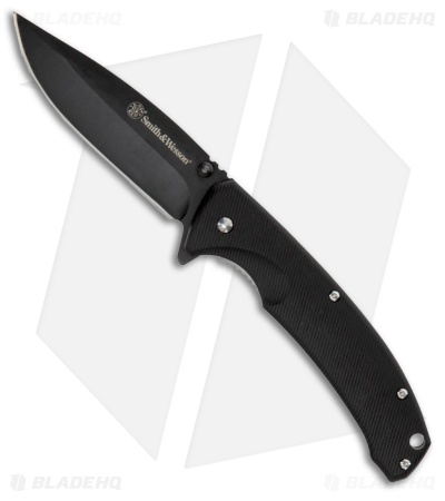 Smith & Wesson Velocite Spring Assisted Knife Black Polymer (3.5" Black)