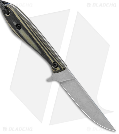 Smith & Sons Spur Fixed Blade Knife OD Green/Black G-10 (3.37" Stonewash)