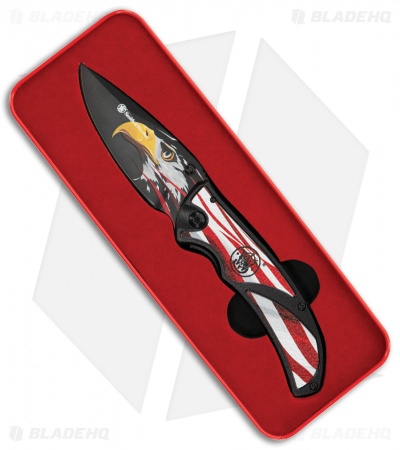 Smith & Wesson America's Heroes Linerlock Knife Eagle w/Gift Tin 1122652