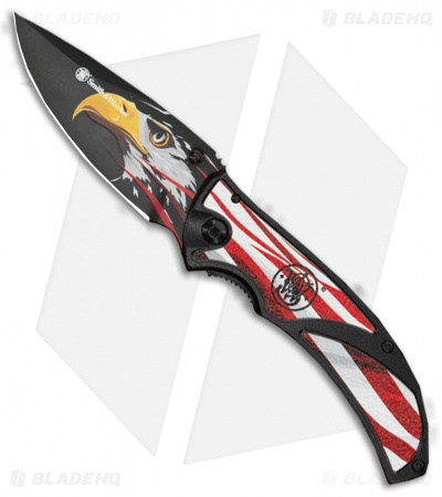 Smith & Wesson America's Heroes Linerlock Knife Eagle w/Gift Tin 1122652