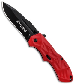 Smith & Wesson Black Ops 3 Red A/O Knife (3.35" Black) SWNKD