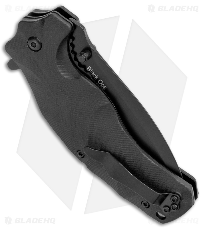 Smith & Wesson Black Ops Recurve Spring Assisted Knife (3.25" Black)