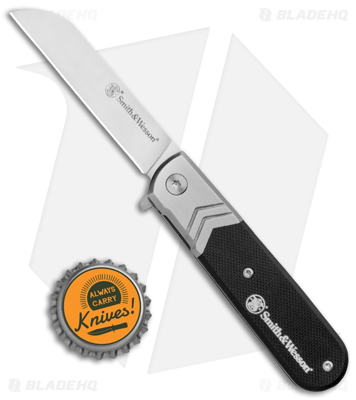 Smith & Wesson Executive Barlow Spring Assisted Black G-10 (2.7" Satin)
