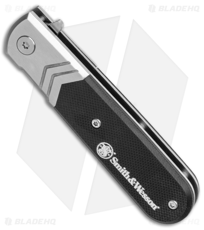 Smith & Wesson Executive Barlow Spring Assisted Black G-10 (2.7" Satin)