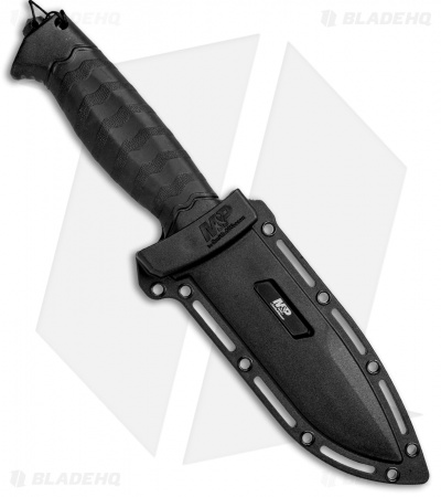M&P Grip Swap Fixed Blade Knife (5" Black Serr) 1085886