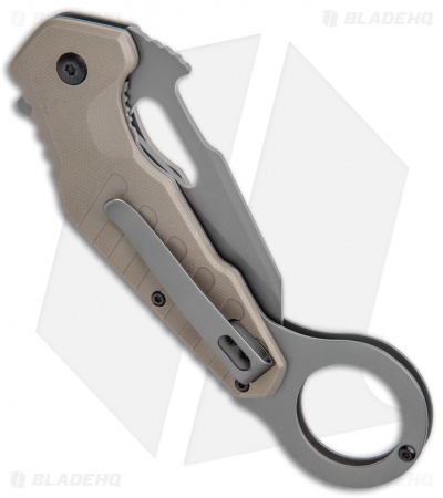 Smith & Wesson M&P Spring Assisted Extreme Ops Karambit Knife FDE G-10 (3" Gray)