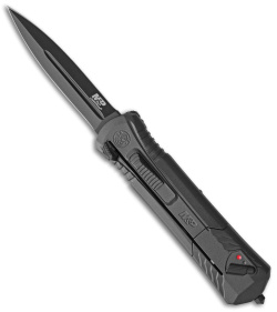 Smith &amp; Wesson M&amp;P OTF Spring Assisted Spear Point Knife Gray (3.25&quot; Black) | 107136