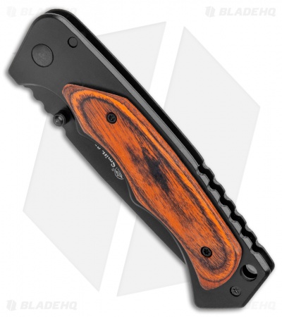 Smith & Wesson Frame Lock Knife Wood (3.4" Black)