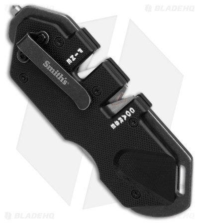 Smith's Sharpeners PP1 Tactical Sharpener - Black G-10 + Stainless Steel