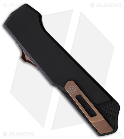 Southern Grind Arachnid OTF Automatic Knife Black Aluminum (3.25" Bronze)