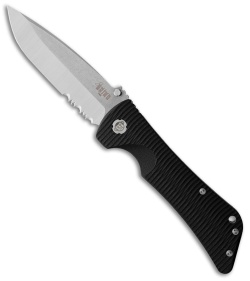 Southern Grind Bad Monkey Liner Lock Knife Drop Pnt Black G-10  (4" Satin Serr)