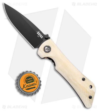 Southern Grind Spider Monkey Liner Lock Knife White Bone (3.25" Black)