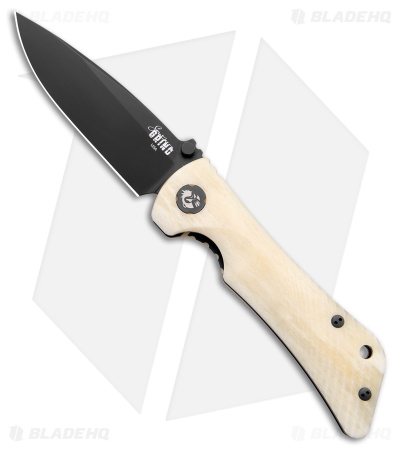 Southern Grind Spider Monkey Liner Lock Knife White Bone (3.25" Black)