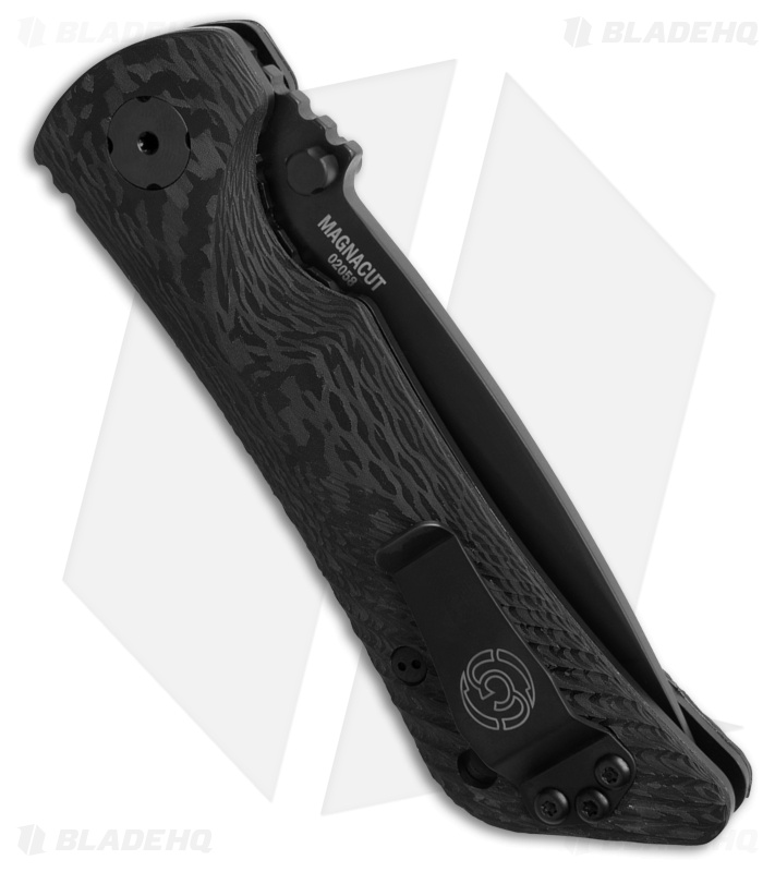 Southern Grind Spider Monkey MagnaCut Liner Lock Knife Black CF (3.25" Black)