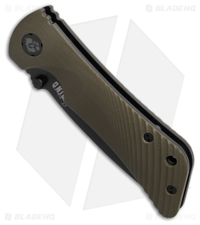 Southern Grind Spider Monkey MagnaCut Liner Lock Knife Green G-10 (3.25" Black)