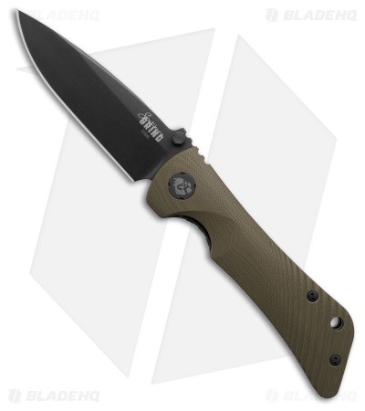 Southern Grind Spider Monkey MagnaCut Liner Lock Knife Green G-10 (3.25" Black)