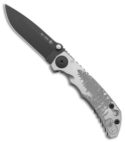 Spartan Harsey Frame Lock Knife 2021 Spec Ed Fir Trees Ti (4" Black)