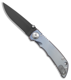 Spartan Blades Harsey Folder Frame Lock Light Blue Custom (3.25" Black S45VN)