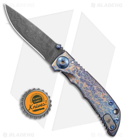 Spartan Blades Harsey Folder Frame Lock Storm Watch Custom (4" Damascus)