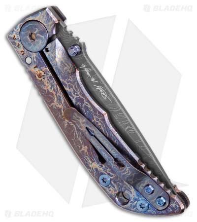 Spartan Blades Harsey Folder Frame Lock Storm Watch Custom (4" Damascus)