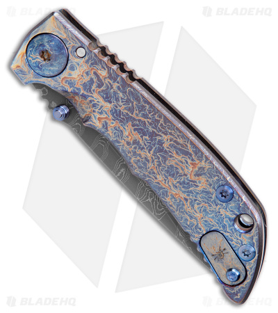 Spartan Blades Harsey Folder Frame Lock Storm Watch Custom (4" Damascus)
