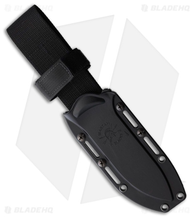 Spartan Blades Spartan-Harsey Nessmuk Fixed Blade Knife Black Polymer (Black)