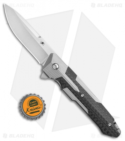 Spartan Blades Kranos Folding Knife Ti/Carbon Fiber (3.3" Stonewash)