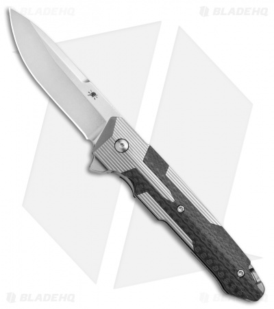 Spartan Blades Kranos Folding Knife Ti/Carbon Fiber (3.3" Stonewash)