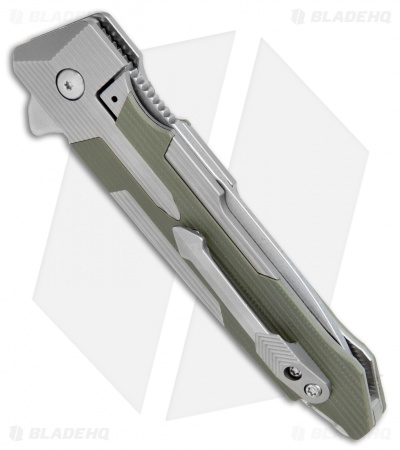 Spartan Blades Kranos Folding Knife Ti/Green G-10 (3.3" Stonewash)