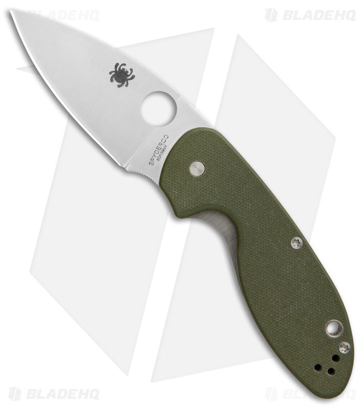 Spyderco Efficient Liner Lock Knife Green G-10 (3" Satin) C216GPGR