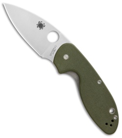 Spyderco Efficient Liner Lock Knife Green G-10 (3" Satin) C216GPGR