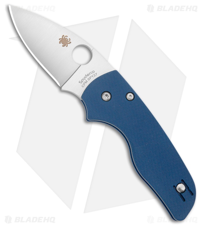 Spyderco Lil' Native Cobalt G-10 Drop Point Satin CPM SPY27