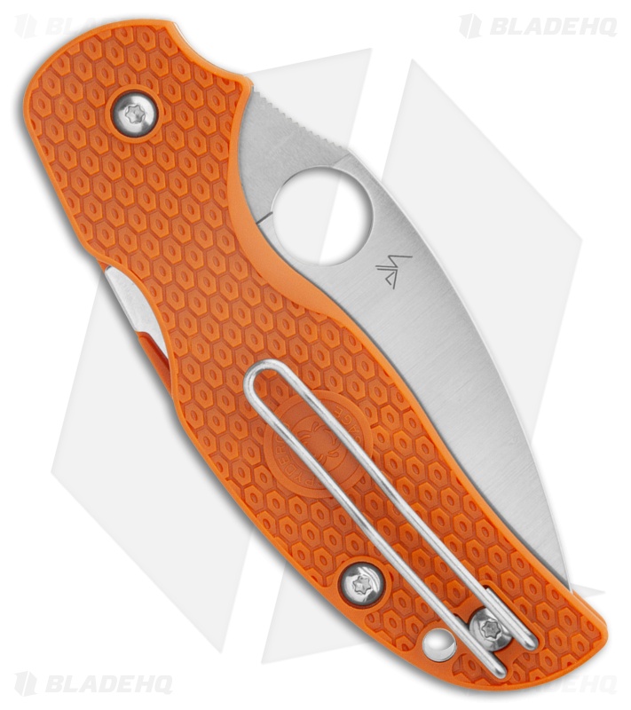 Spyderco Sage 5 Lightweight CPM REX 121 Burnt Orange FRN (3" Satin) C123BORP