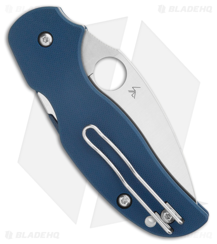 Spyderco Sage 5 Compression Lock Knife Cobalt Blue G-10 (3" Satin CPM SPY27)